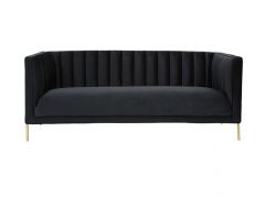 ספה תלת מושבית בגוון שחור דגם ZITA