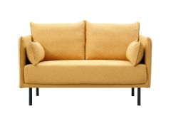 ספה דו מושבית בגוון צהוב דגם MOKA