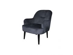 כורסא בד קורדרוי בגוון שחור דגם COSTRO